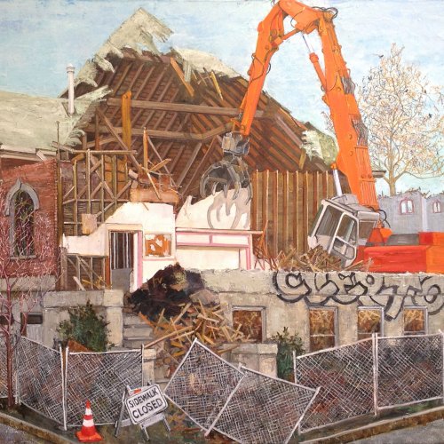 Demolition Man, oil on canvas, 36 x 42 inches, copyright ©2018