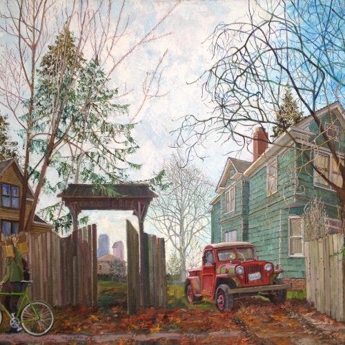 Transport, oil on canvas, 34 x 38 inches, copyright ©2019